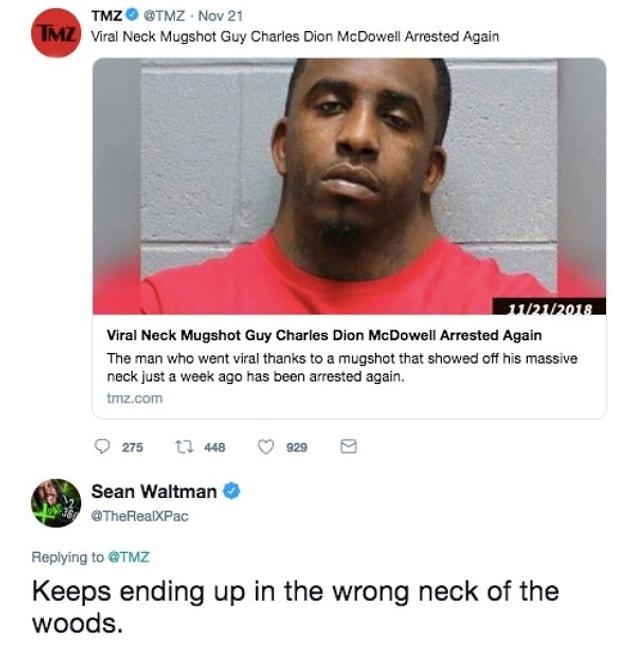 ‘Neck Guy’s’ mugshot went viral.