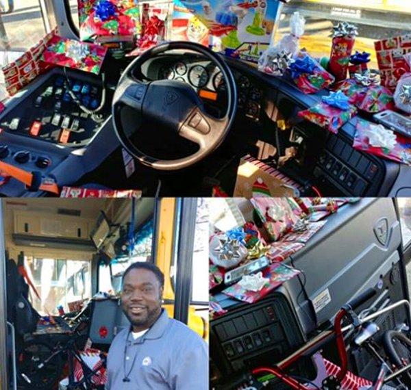 10. "Öğrenci servisindeki şoför bütün öğrencilere tek tek Christmas için ne istediklerini sordu. Sonra hepsine hediyeler aldı."