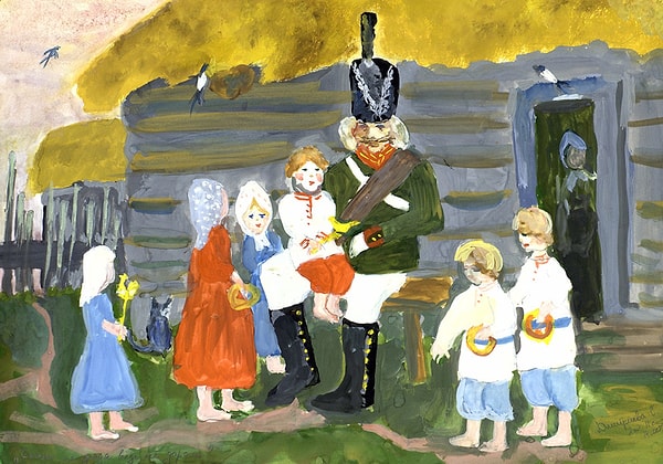 6. Кто является автором строк "Скажи-ка дядя, ведь не даром..." ?