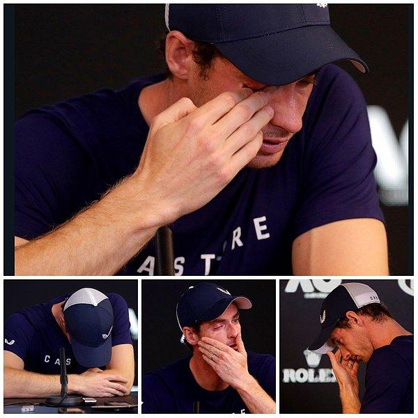 Avustralya Tenis Merkezi'ndeki toplantıda kalçasındaki sakatlık yüzünden acı çektiğini belirten ve tenis oynamakta zorlandığını aktaran Murray, yaşadığı süreci anlatırken göz yaşlarına hakim olamadı.