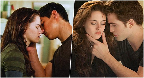 8. "The Twilight Saga" (Alacakaranlık Efsanesi): Edward, Bella ve Jacob