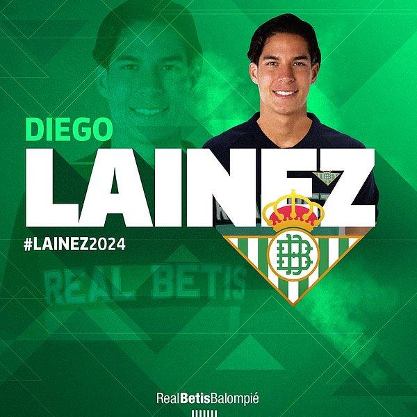 Diego Lainez ➡️ Real Betis - [14 milyon euro]