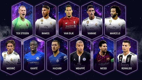 UEFA, Futbolseverlerin Oylarıyla Belirlenen Yılın 11'ini Açıkladı