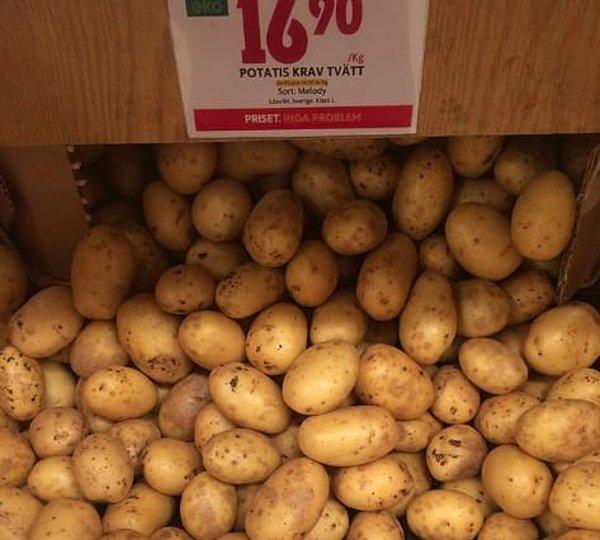 20. İsveç: Yaklaşık 7 orta boy patates