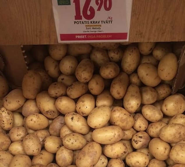 20. İsveç: Yaklaşık 7 orta boy patates