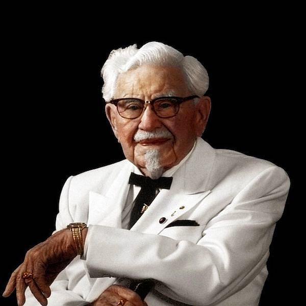 4. Colonel Sanders 65 yaşında KFC'yi kurdu.