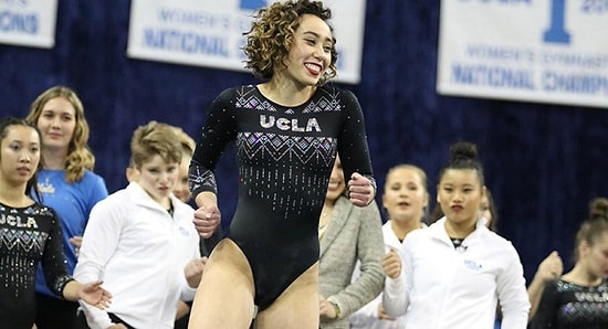 Выступление гимнастки, благодаря которому она получила высший балл и стала известна в Сети