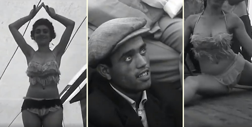 1964 Yılından Görüntülerle, Edirne'de Bir Çadır Tiyatrosunda Dans ve Striptiz Gösterisi