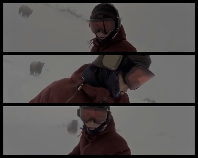 Fakat söz konusu videoda snowboard yapan kadını bir ayının kovaladığı iddiası doğru değil. Video, bir yapım şirketi olan “The Woolshed Company” tarafından viral videoların yayılımına ilişkin bir sosyal deney gerçekleştirmek amacıyla montajlanarak hazırlanmış.
