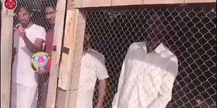 BAE Futbol Takımı Lehine Zorla Tezahürat Yaptırmak İçin Hint Göçmenleri Kafese Kapatan İş Adamı!