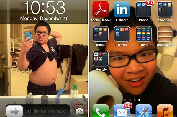 10. «Вот что брат делает с моим телефоном»