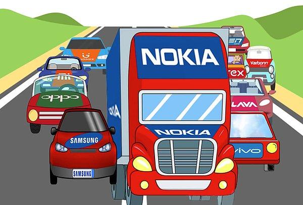 Nokia, mobil telefon sektörünü domine eden bir kamyon gibiydi ve bu onun manevra kabiliyetini azalttı, değişimlere adapte olamadı.
