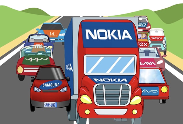 Nokia, mobil telefon sektörünü domine eden bir kamyon gibiydi ve bu onun manevra kabiliyetini azalttı, değişimlere adapte olamadı.