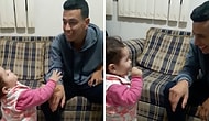 İşitme Engelli Babasıyla İşaret Dilinde İletişim Kurmaya Çalışan 1 Buçuk Yaşındaki Çocuk