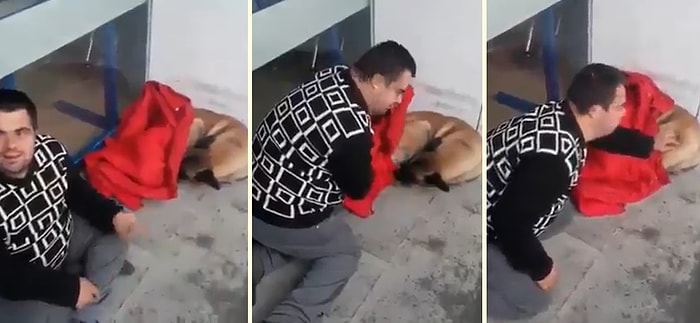 Üşüyen Köpeğe Montunu Veren Güzel Yürekli +1 Kardeşimiz