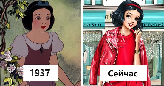 Российская художница представила, как бы выглядели любимые принцессы, если бы они жили в наше время. И, кажется, мы влюбились :)