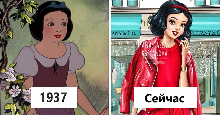 Российская художница представила, как бы выглядели любимые принцессы, если бы они жили в наше время. И, кажется, мы влюбились :)