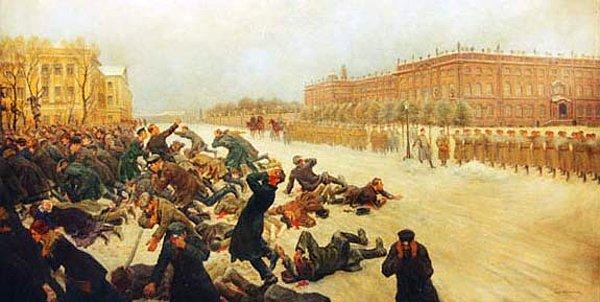 1905: Birinci Rus devrimi başladı.