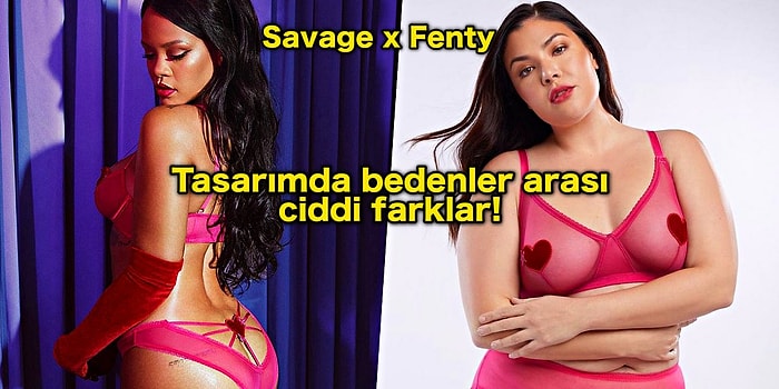 Şikayet Üzerine Şikayet Yağdı! Rihanna'nın Sevgililer Günü İç Çamaşırı Koleksiyonunda Bedenler Arası Ciddi Tasarım Farkları!