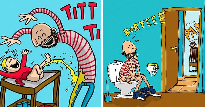 12 комиксов от папы двоих детей, который взял декретный отпуск и познал все прелести воспитания