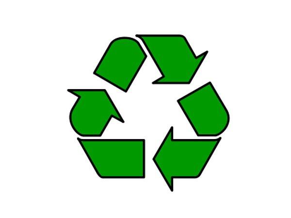 13. Geri dönüşüm sembolünün kullanımı kontrol edilmediği için sık sık geri dönüştürülemez malzemelerin üzerine basılır.