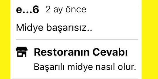 Yemeksepeti'nin Asabi Restoran Sahiplerinden Birbirinden Atarlı ve Komik 15 Cevap
