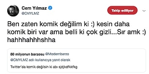Dün Gece Twitter'ı Kırıp Geçiren Cem Yılmaz'ın Gelen Sorulara Verdiği Birbirinden Efsane Cevaplar