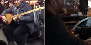 Adana'da Sıradan Bir Gün: Dolmuşta Bağlama Çalan Yolcuya Eşlik Eden Şoför