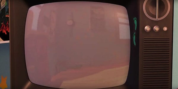 8. В "Истории игрушек 2" игрушки почему-то не отражаются в экране телевизора.