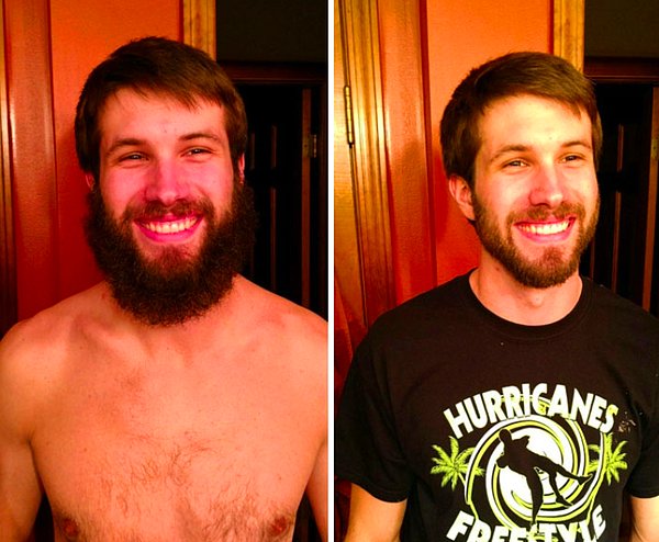 9. "Erkek arkadaşım sakalını kesmeme izin verdi ve fena da olmadı!"