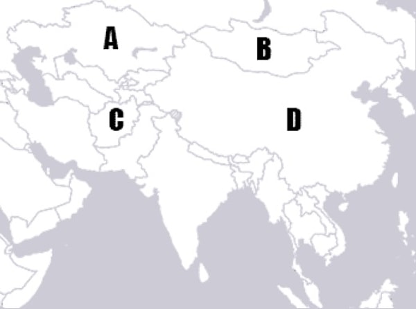 5. Где находится Монголия?
