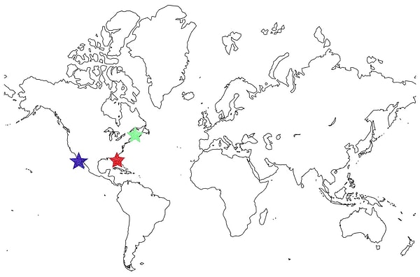 4. Теперь мы хотим знать, где на карте распологается знаменитый американский Майами-Бич!