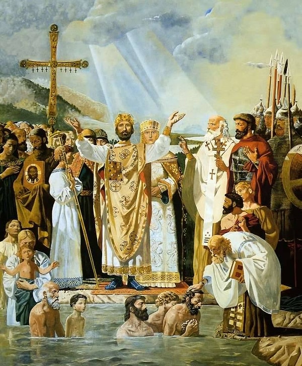 7. Каким веком датируется Крещение Руси?