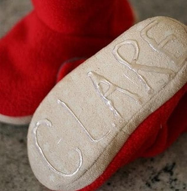 10. Make your kids' shoes slip safe with glue gun.