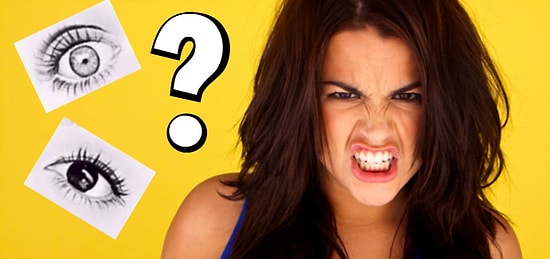 Тест на работу подсознания, в котором нужно выбрать глаз сердитого человека