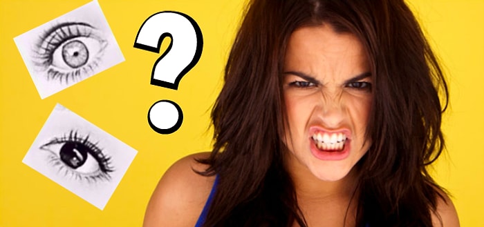 Тест на работу подсознания, в котором нужно выбрать глаз сердитого человека