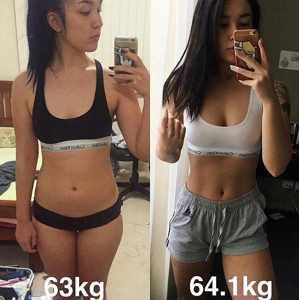 “Hayatımda ulaştığım en yüksek kilodayım. Bu neden iyi bir şey? Çünkü ağırlık önemli değil. Hiçbir zaman sağlık veya zindelik seviyemi yansıtmadı!"