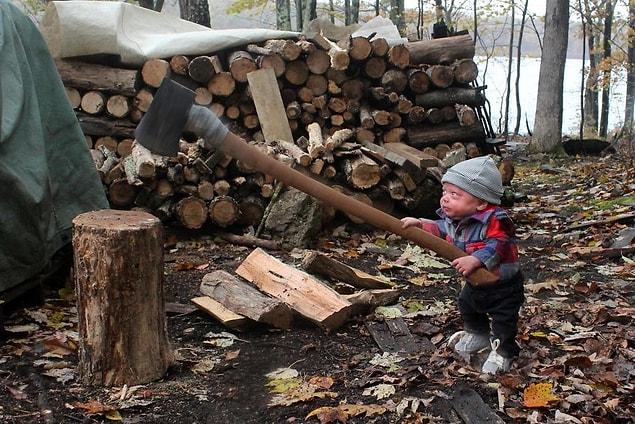 8. Chopping that firewood