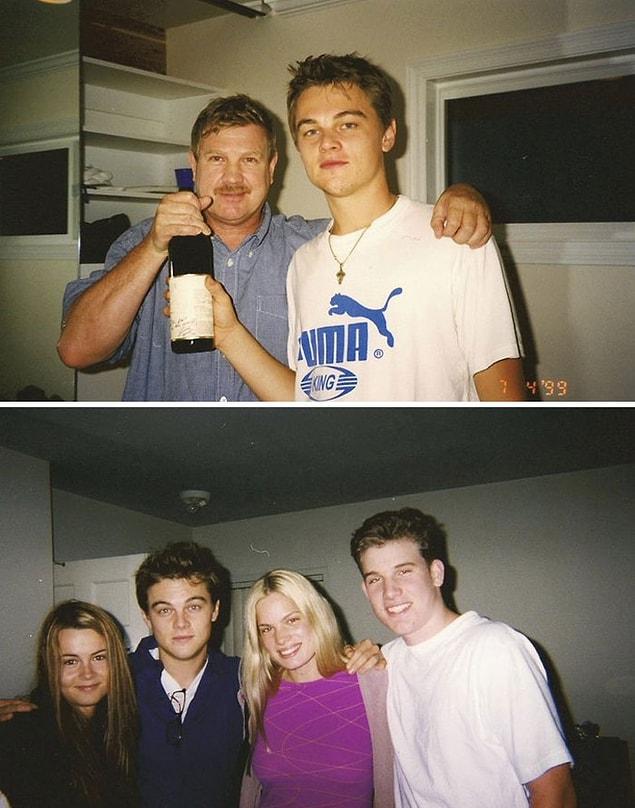 3. "Just found these pics of Leo with my family... (he dated my aunt)"
