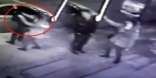 Kendisini Taciz Eden Kişiyi Biber Gazıyla Etkisiz Hale Getirdikten Sonra Tekme Tokat Döven Kadın