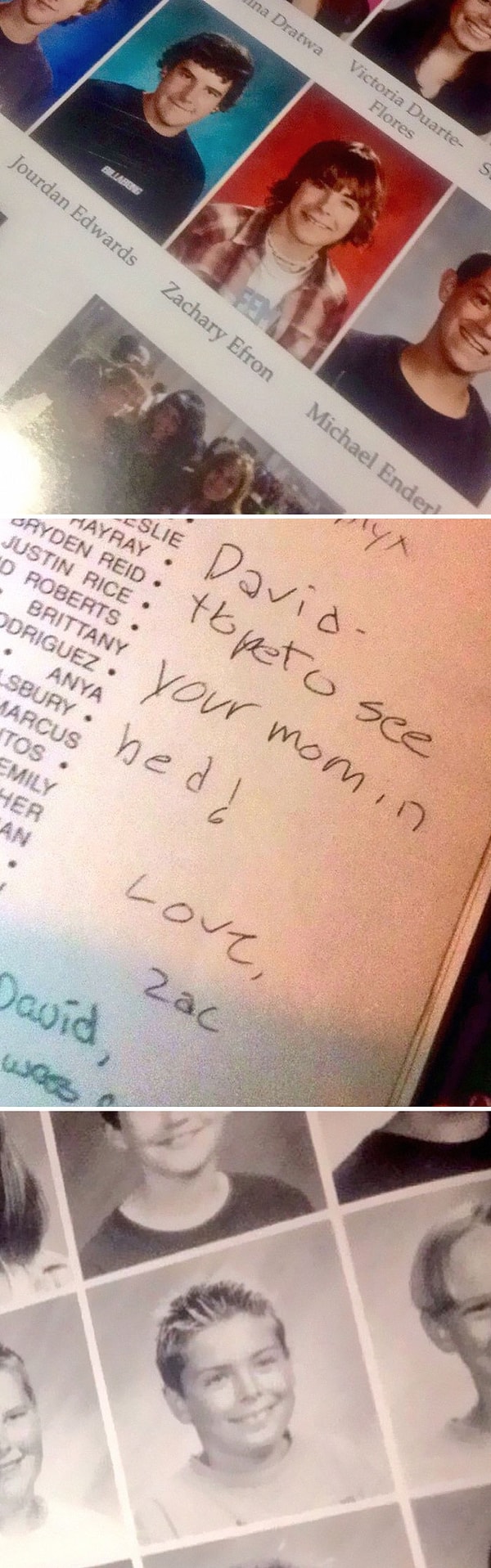 13. "Я только что узнал, что мой друг учился в одной школе с Заком Эфроном. Он даже показал фотоальбом в качестве доказательства".