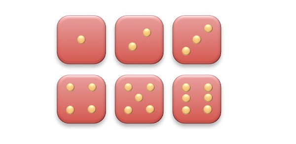 8. Чему равно среднее значение точек на сторонах кубика?