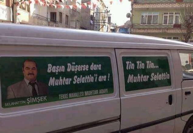 15. Seçim arabalarımız bile var. :)
