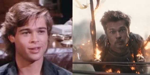 7. Brad Pitt - Dallas (1987) / Deadpool 2