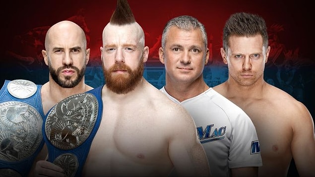 SmackDown Tag Team Champions The Bar vs. The Miz & Shane McMahon