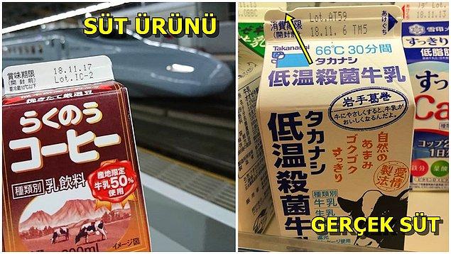20. Japonlar, gerçek bir sütü paketteki ufacık bir detayla ayırt edebiliyor.