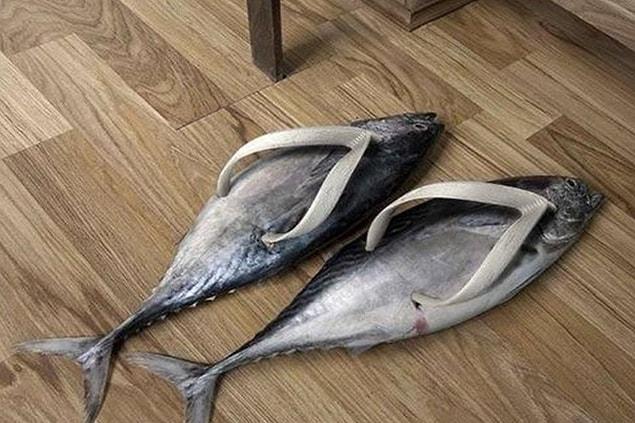 6. "Fish flops. Cats are going to love them."