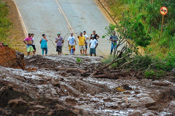 Brumadinho kenti yakınlarındaki barajın çökmesi büyük bir felakete yol açtı.