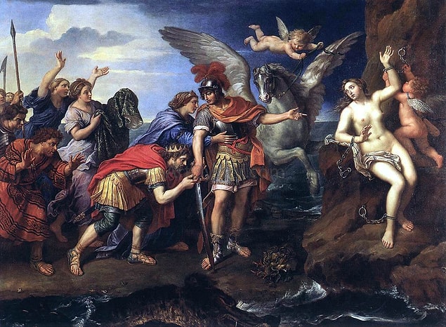 Eros, bu karmaşa sırasında Andromeda’nın Perseus'la güzel bir çift olacaklarını düşünmüş olsa gerek, oradan ayrılmadan evvel bu iki genci birbirine aşık etmeyi ihmal etmemişti. Ee, Aşk Tanrısı olmak da bunu gerektirir öyle değil mi?