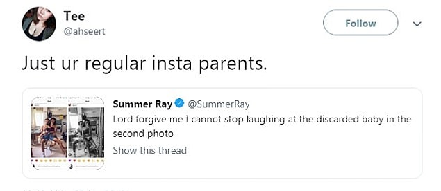 "Klasik Instagram ebeveynleri."